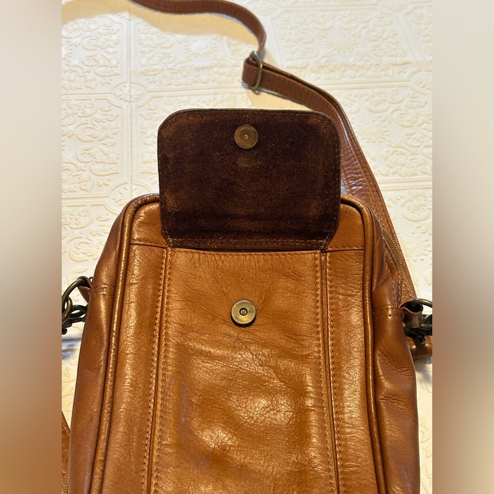 Brown Queros Colombian Genuine Leather Factory, Travel, Crossover Bag Purse - Picture 5 of 14